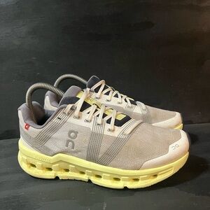 On Cloudgo Womens Size 7.5 Gray Green Athletic Running Lace Up Shoes Sneakers